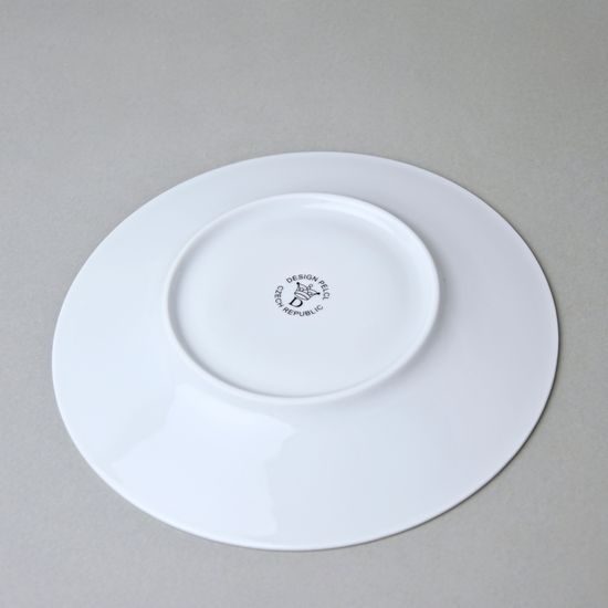 Bohemia black: Talíř dezertní 20 cm, design Jiří Pelcl, černý cibulák, Český porcelán a.s.