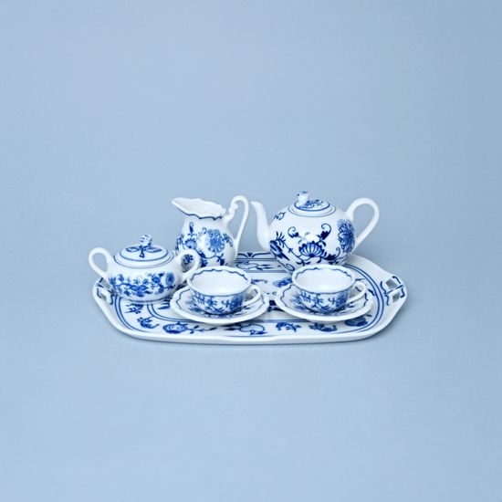 Tea set mini 8 pieces, Original Blue Onion Pattern