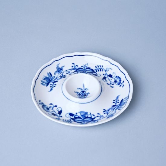 Kalíšek na vejce nízký talířek 13 cm, Cibulák, originální z Dubí