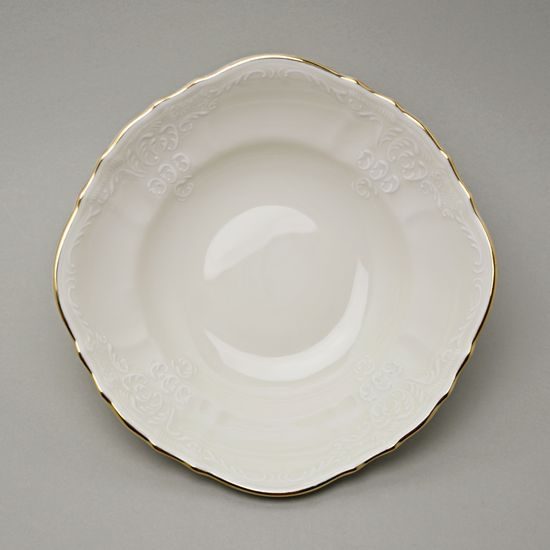 Mísa 25 cm, Thun 1794, karlovarský porcelán, BERNADOTTE ivory + zlato