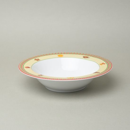Vánoční porcelán: Talíř hluboký 22 cm Ella, Thun 1794