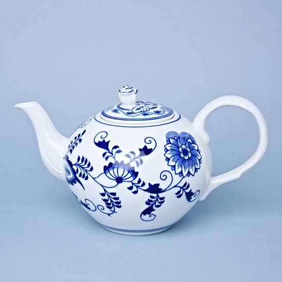 Tea pot with a Strainer 1,20 l, Original Blue Onion Pattern, QII