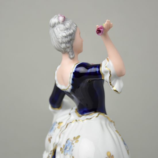 Lady Rococo 13 x 10,5 x 21,5 cm, Purple, Porcelain Figures Duchcov