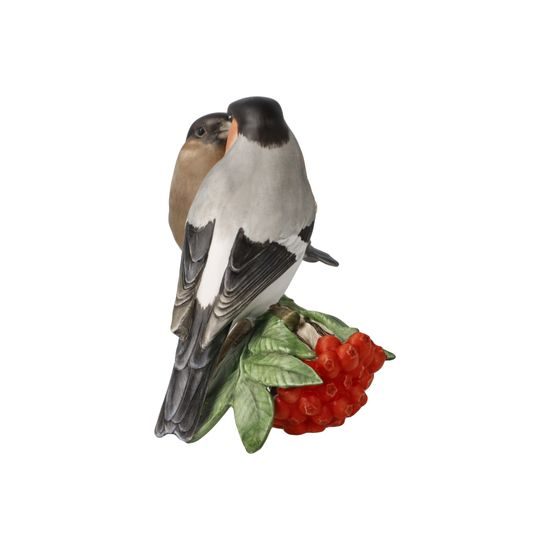 Bullfinch couple 23,5 / 8,5 / 11 cm, biscuit porcelain, Goebel