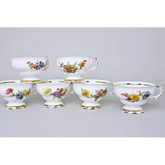 Šálek 230 ml a podšálek 150 mm, Aristokrat, Queens Crown, Original Bohemia porcelain