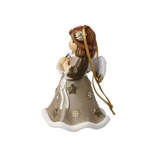 Vánoční zvonek Andílek výroční 2024, 6 / 6 / 9,5 cm, porcelán, Goebel