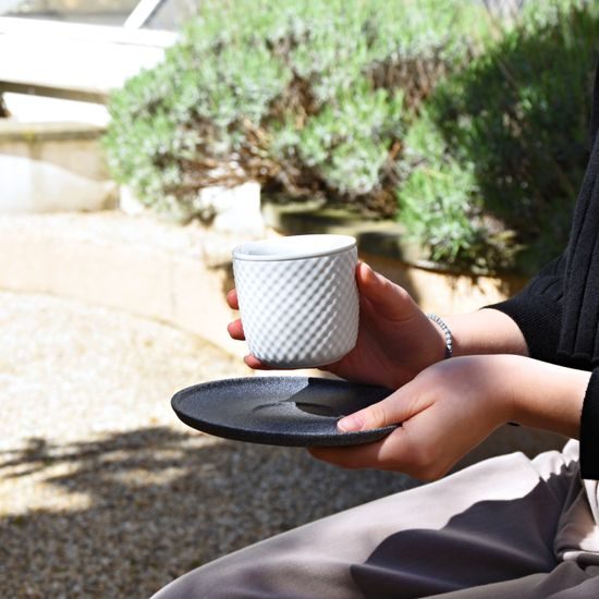 Šálek 180 ml, Wave raw, Benedikt dvoustěnka