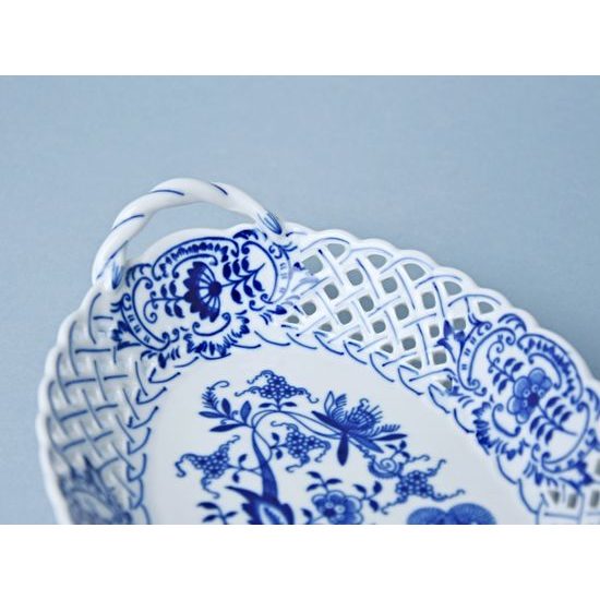 Basket perforated 21 cm, Original Blue Onion Pattern