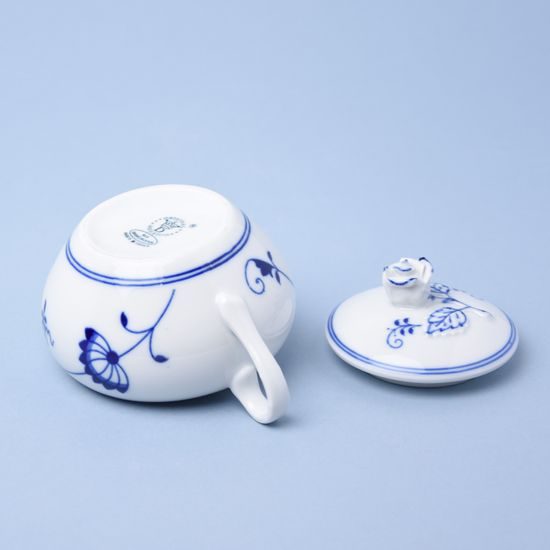 Cukřenka s oušky s víčkem bez výřezu 0,30 l, Eco modré, Český porcelán a.s.