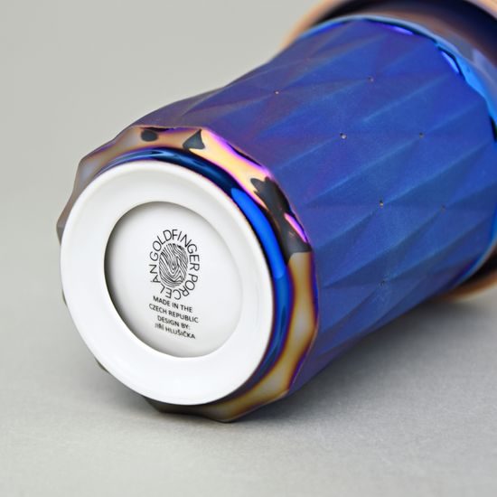 Termohrnek Diamond Titanum Blue, 350 ml, porcelán Goldfinger