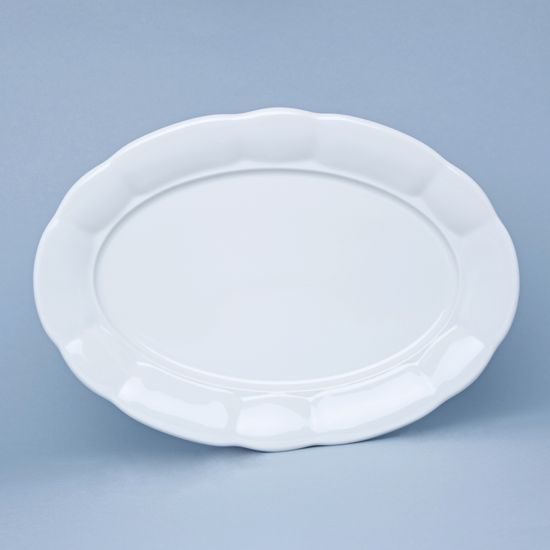 Platter oval 36 cm, Benedikt white, G. Benedikt 1882