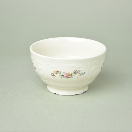 Bowl for rice 13 cm, Thun 1794 Carlsbad porcelain, BERNADOTTE ivory + flowers
