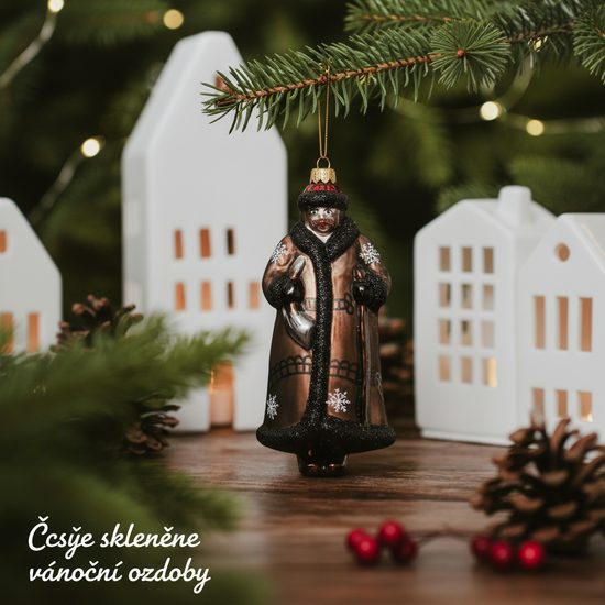 Christmass decoration "Ponocný" 14 cm, Josef Lada, Glassor