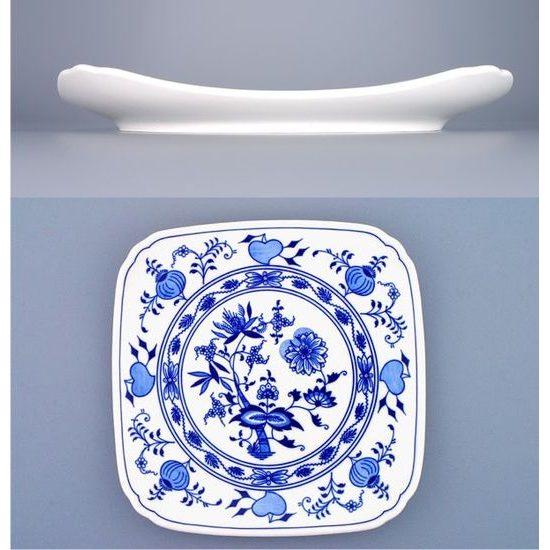 Plate square 21 cm, Original Blue Onion pattern QII