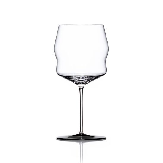 Crystal Hand-made Wine Glass 650 ml, Kalyke - Smoke, Kvetna 1794 glassworks