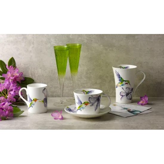 Hummingbird: Mug 0,6 l latte, English Fine Bone China, Roy Kirkham