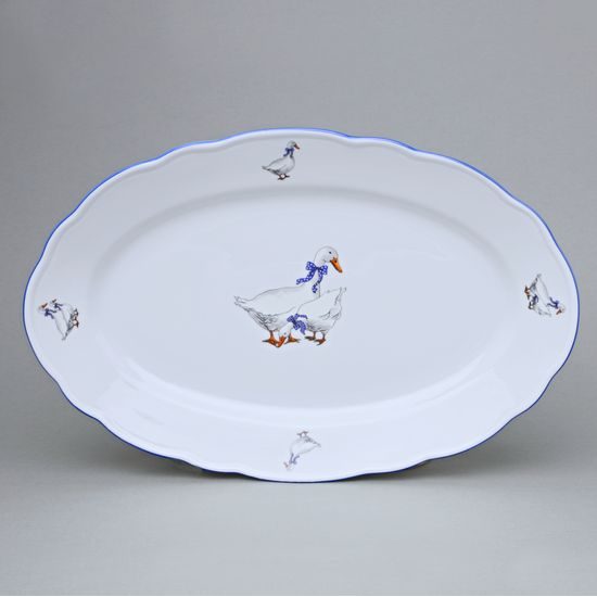 Mísa oválná 35 cm, husy, Český porcelán a.s.