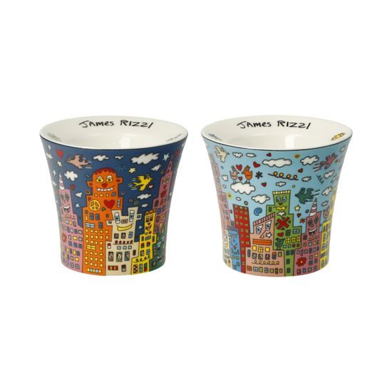 Egg cups My New York City 6.5 / 6.5 / 6 cm, new bone china, J. Rizzi, Goebel