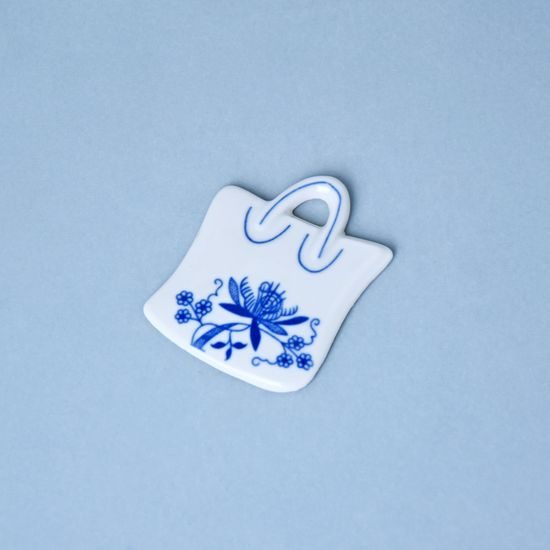 Magnet nákupní taška 6,2 x 4 cm, Cibulák, originální z Dubí