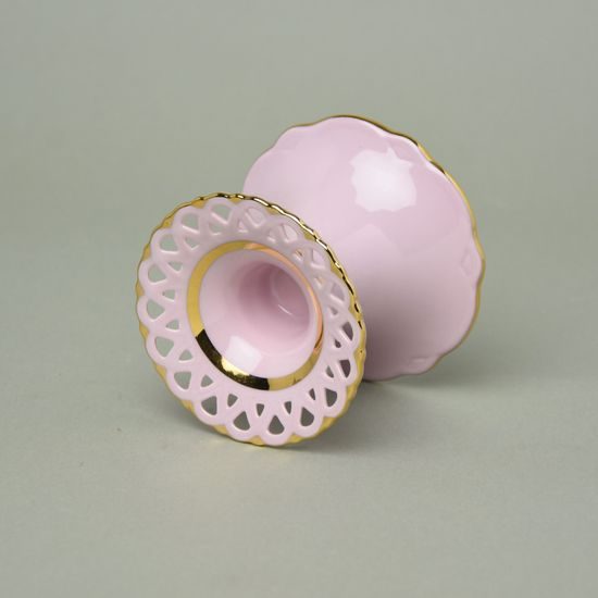 Candle holder low 7 cm, Byzant 403, Rose China Chodov