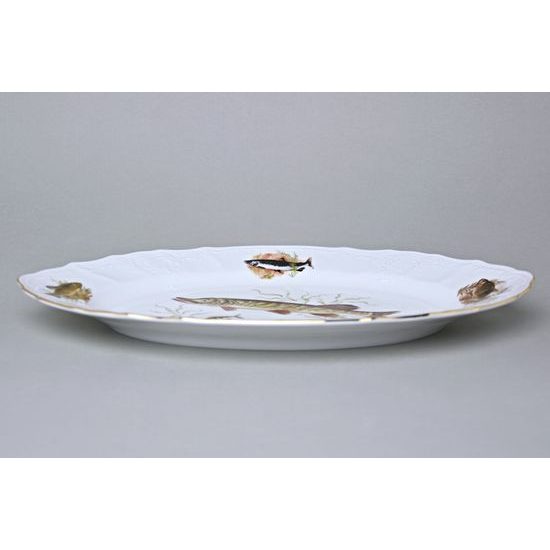 Mísa oválná 34 cm, Thun 1794, karlovarský porcelán, BERNADOTTE rybářská