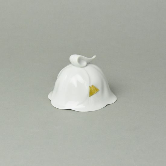 Bell Tulip 6 cm, white, Royal Dux Bohemia