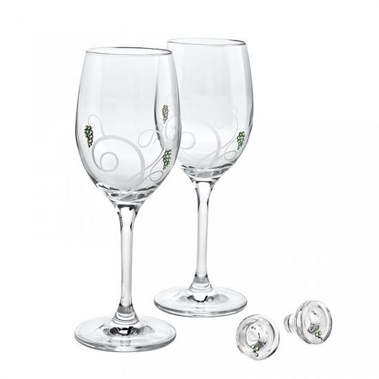 Vine Inspired - set - white 200 x 70 mm, Crystal Gifts and Decoration PRECIOSA