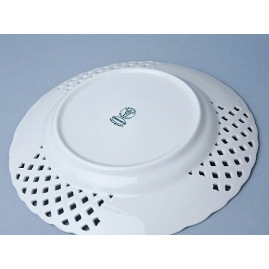 Plate perforated 24 cm, Original Blue Onion Pattern