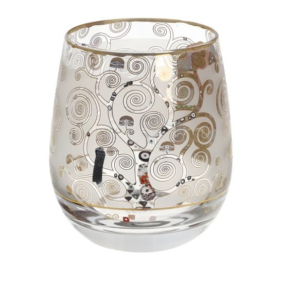 Svícen Naplnění, 8,5 / 8,5 / 9,5 cm, sklo, G. Klimt, Goebel