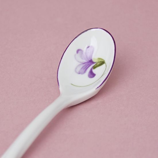 Coffee Spoon 12 cm, Violet, Cesky porcelan a.s.