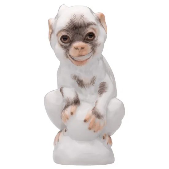 Opička 6 cm, kolekce mláďátka, Míšeňský porcelán