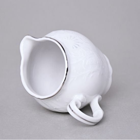 Creamer 250 m l, Thun 1794 Carlsbad porcelain, BERNADOTTE frost, Platinum line