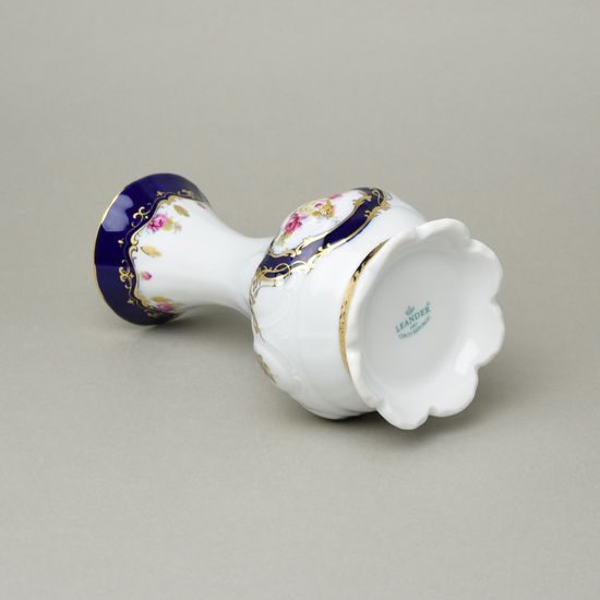 440: Váza 20 cm, Sonáta, kobalt + růže, Leander Loučky