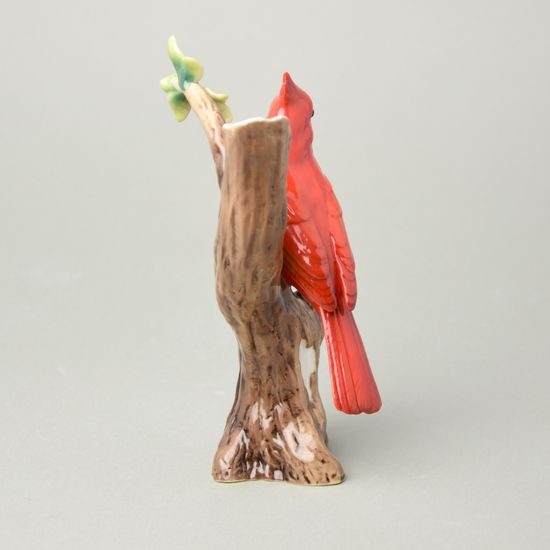 Vase 19 cm, Cardinal bird, FRANZ porcelain