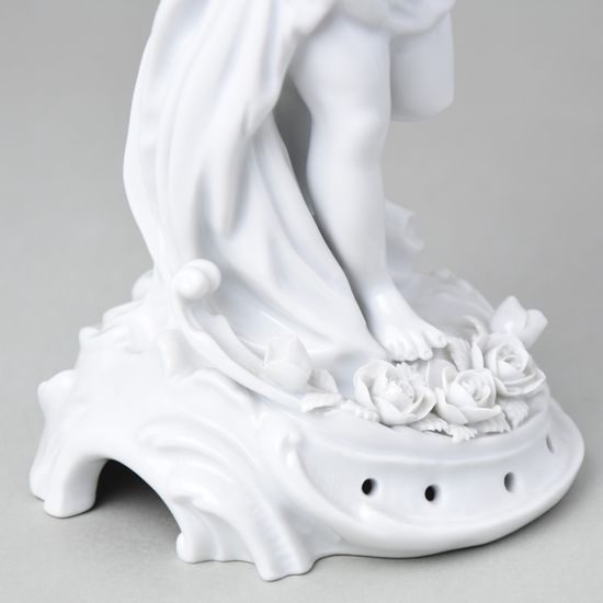 Vase - Angel with egg, 13 x 13 x 25 cm, Porcelain figures Gläserne Porzellanmanufaktur