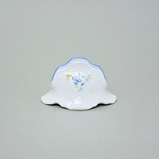 Napkin stand, Thun 1794 Carlsbad porcelain, BERNADOTTE Forget-me-not-flower