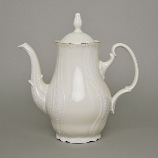 Konev kávová 1,2 l, Thun 1794, karlovarský porcelán, BERNADOTTE ivory + zlato