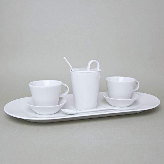 Bohemia White, Friendly set for 2 pers., Pelcl design, Cesky porcelan a.s.