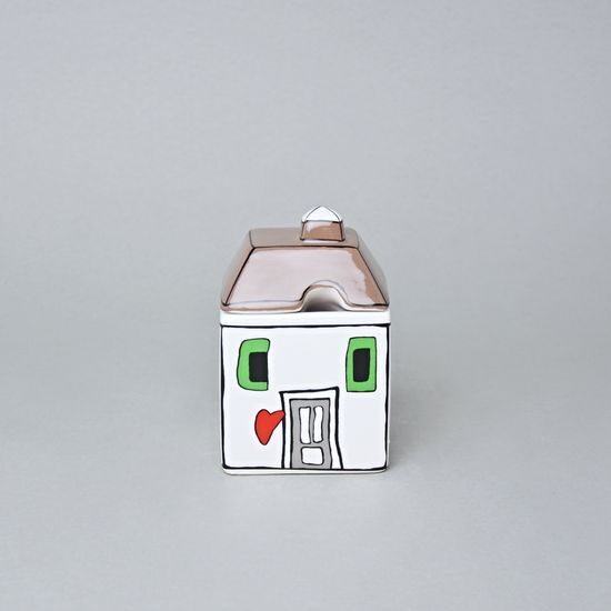 Cukřenka 250 ml 7 x 11 cm, “LE CASETTE” hnědá, porcelán, EGAN