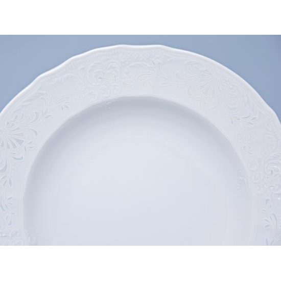 Frost no line: Plate deep 23 cm, Thun 1794 Carlsbad porcelain, BERNADOTTE