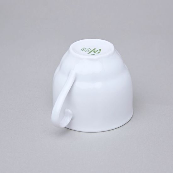 Verona bílá se spodní značkou: Šálek vysoký 190 ml, G. Benedikt 1882