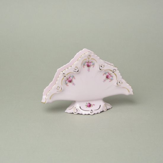Stojánek na ubrousky 15,8 cm, Lenka 563, Růžový porcelán z Chodova
