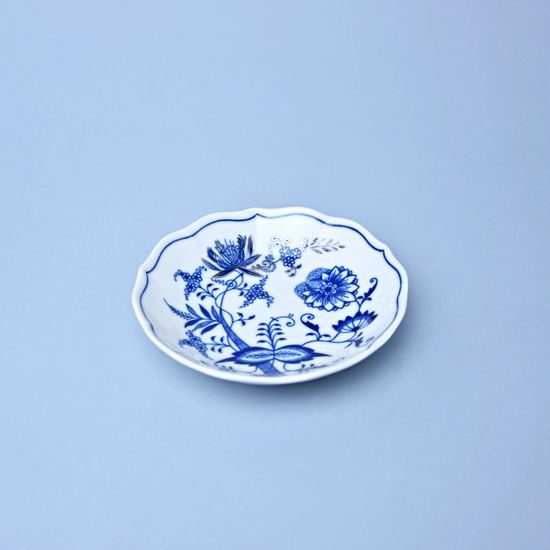 Podšálek B 14 cm, Cibulák s platinou - částečný, originální z Dubí