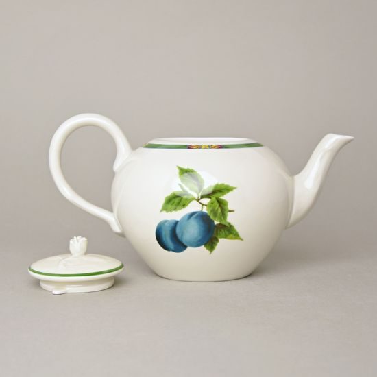 Pot tea 0,95 l, Český porcelán a.s., ivory + fruits