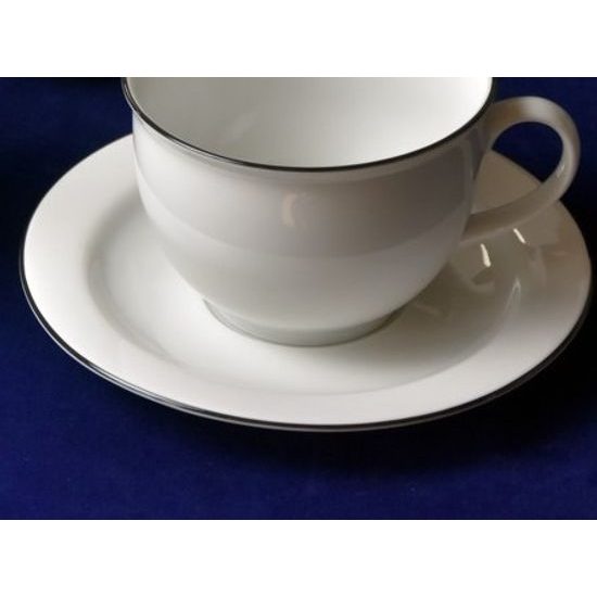 Olga: Saucer 19 cm black edge, Český porcelán a.s.