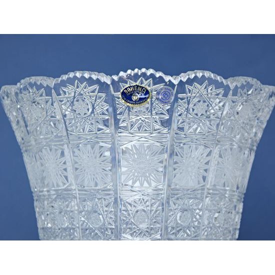 Křišťálová váza broušená - 500PK, 305 mm, Crystal BOHEMIA