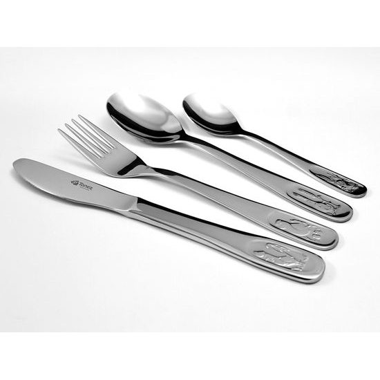 Cutlery baby set 4 pieces, Pipi, Toner cutlery