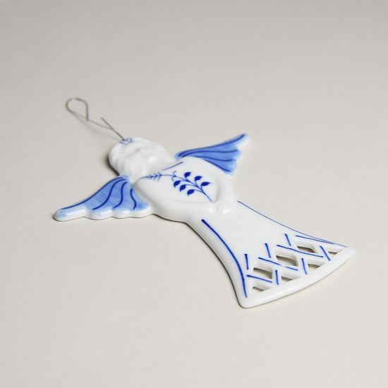 Christmas decoration - Angel 10 cm, Original Blue Onion Pattern