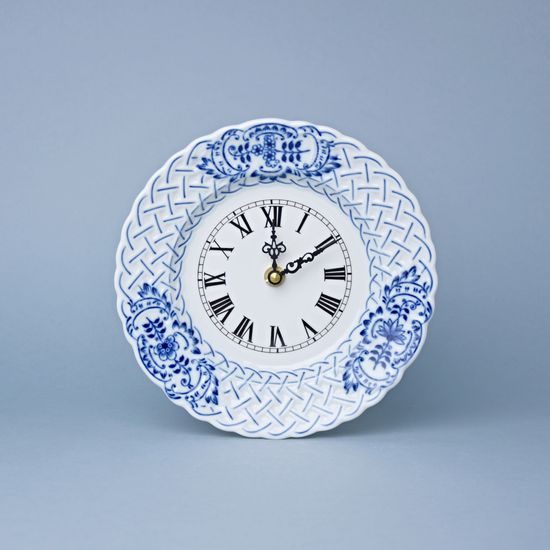 Hodiny reliéfní 18 cm se strojkem, Cibulák, originální z Dubí