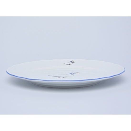 Talíř mělký 24 cm, Český porcelán a.s., husy